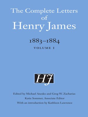 cover image of The Complete Letters of Henry James, 1883–1884